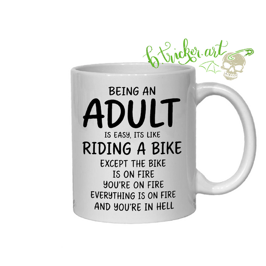 “Being An Adult” Mug | Funny Adulting Humour Gift