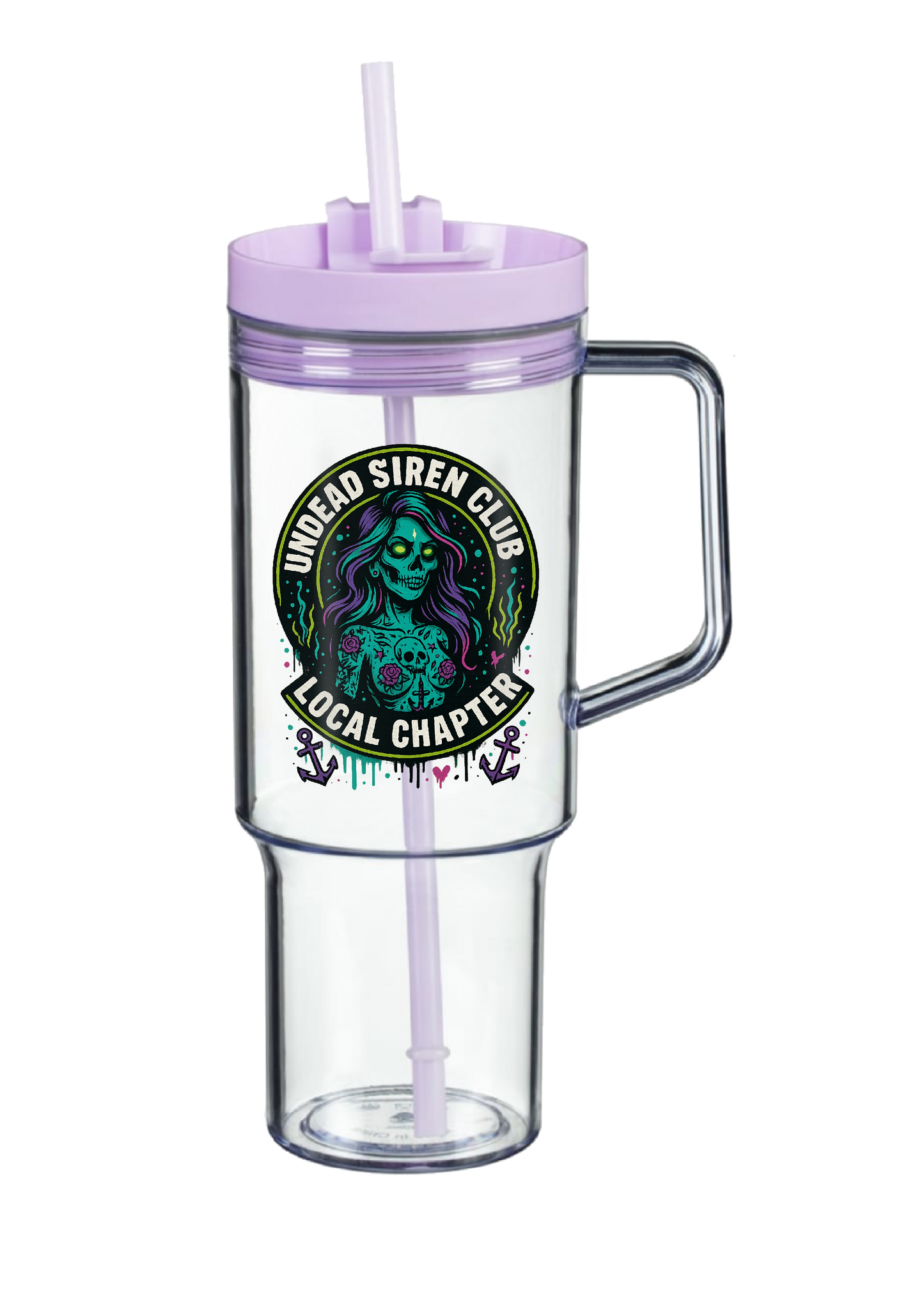 40oz Tumbler – Undead Siren Club Local Chapter Gothic Mermaid Mug – Horror Alt Gift for Coffee Lovers
