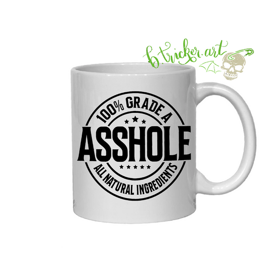 Asshole Mug | Funny Humour Gift | Novelty Coffee Mug