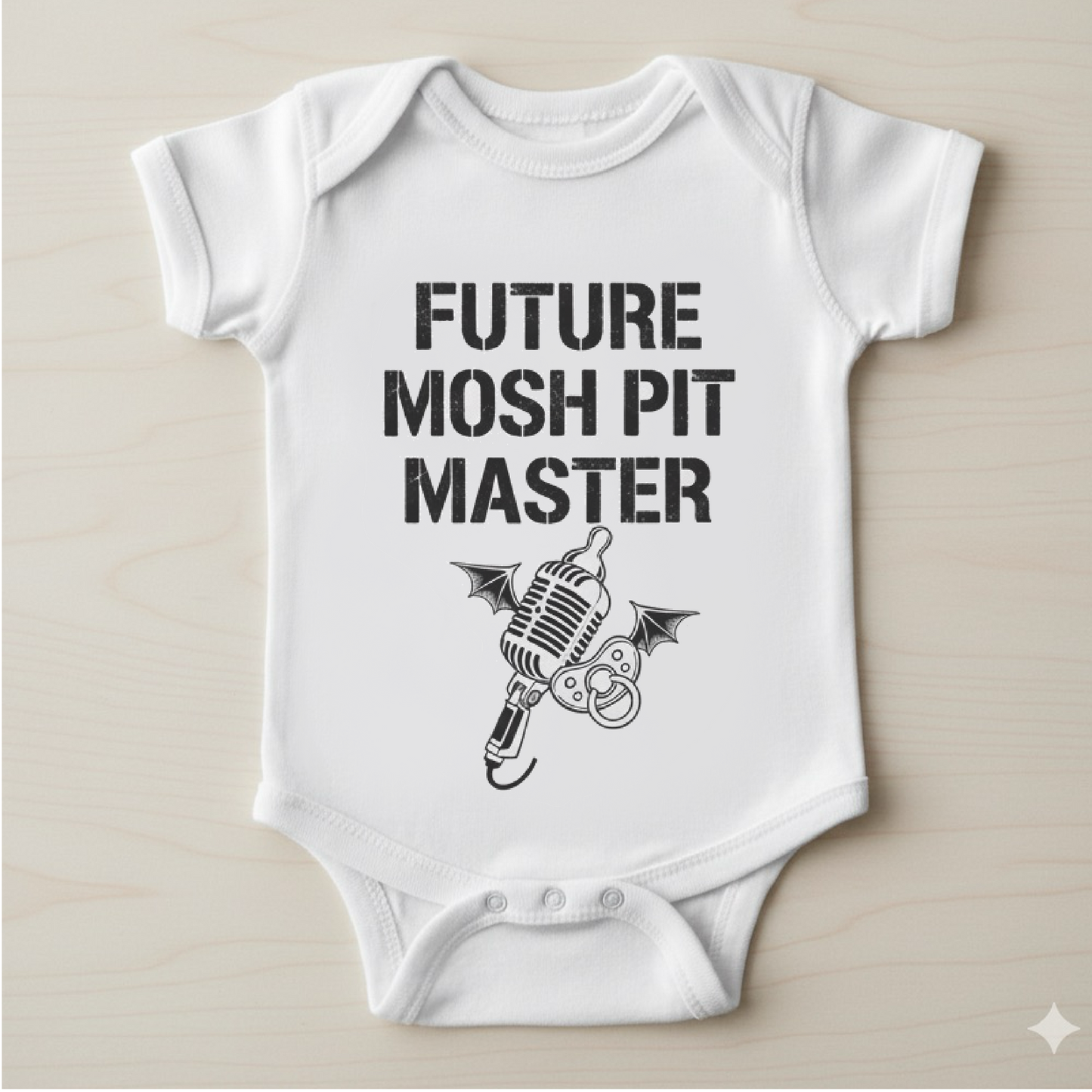 Future Mosh Pit Master Baby Vest | Rock Baby Vest | Alternative Baby Gift